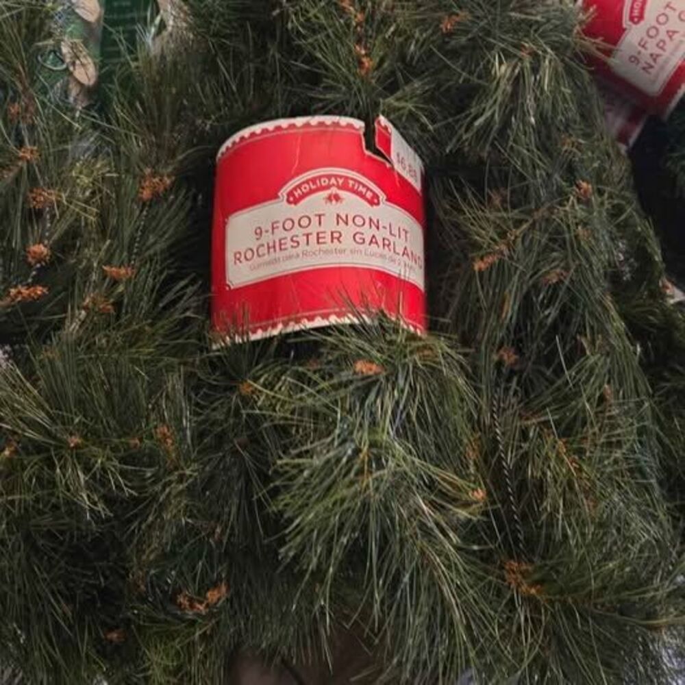3 bundles 9ft Rochester Christmas Garland non-lit
